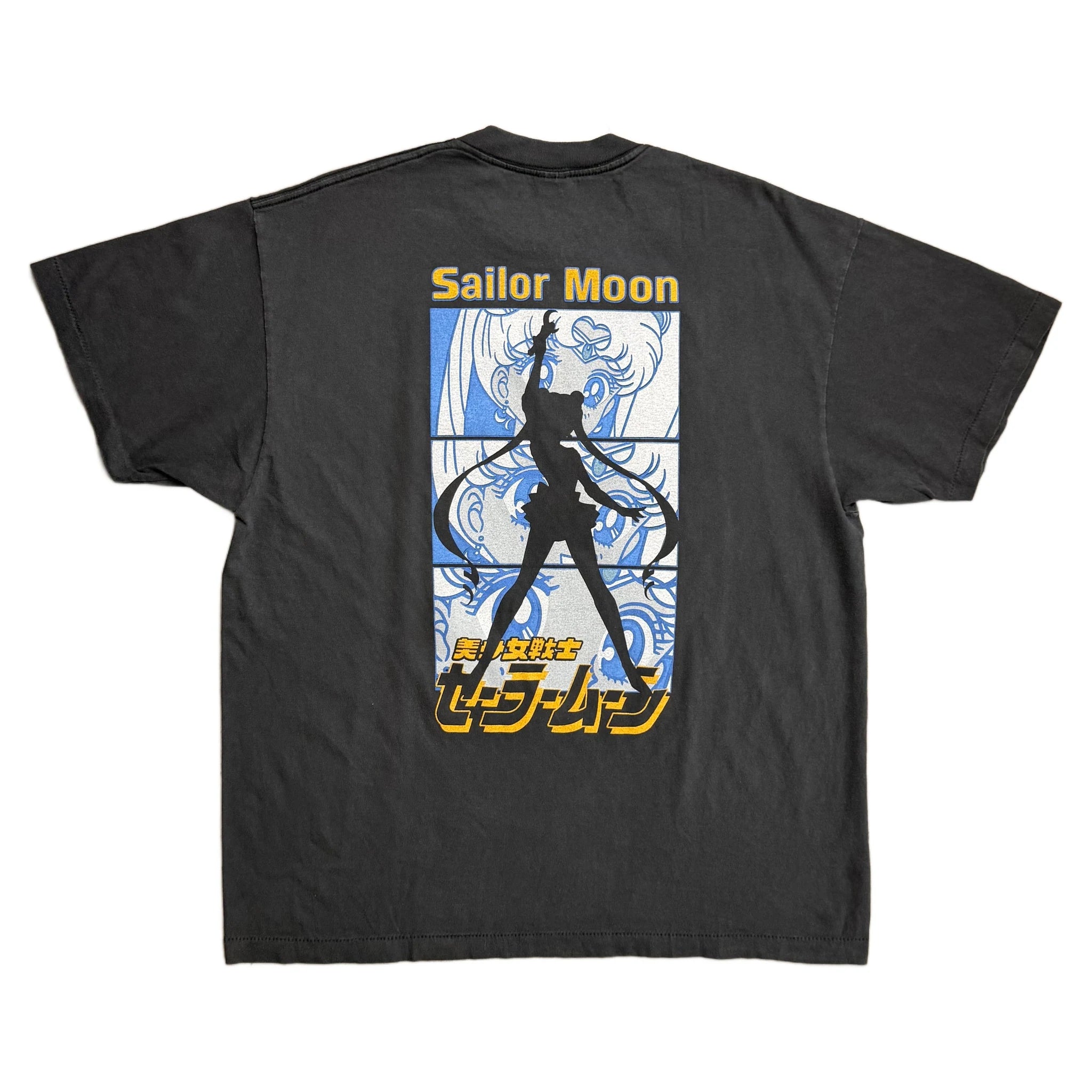 Vintage 1995 Sailor Moon T-Shirt - Black - XL