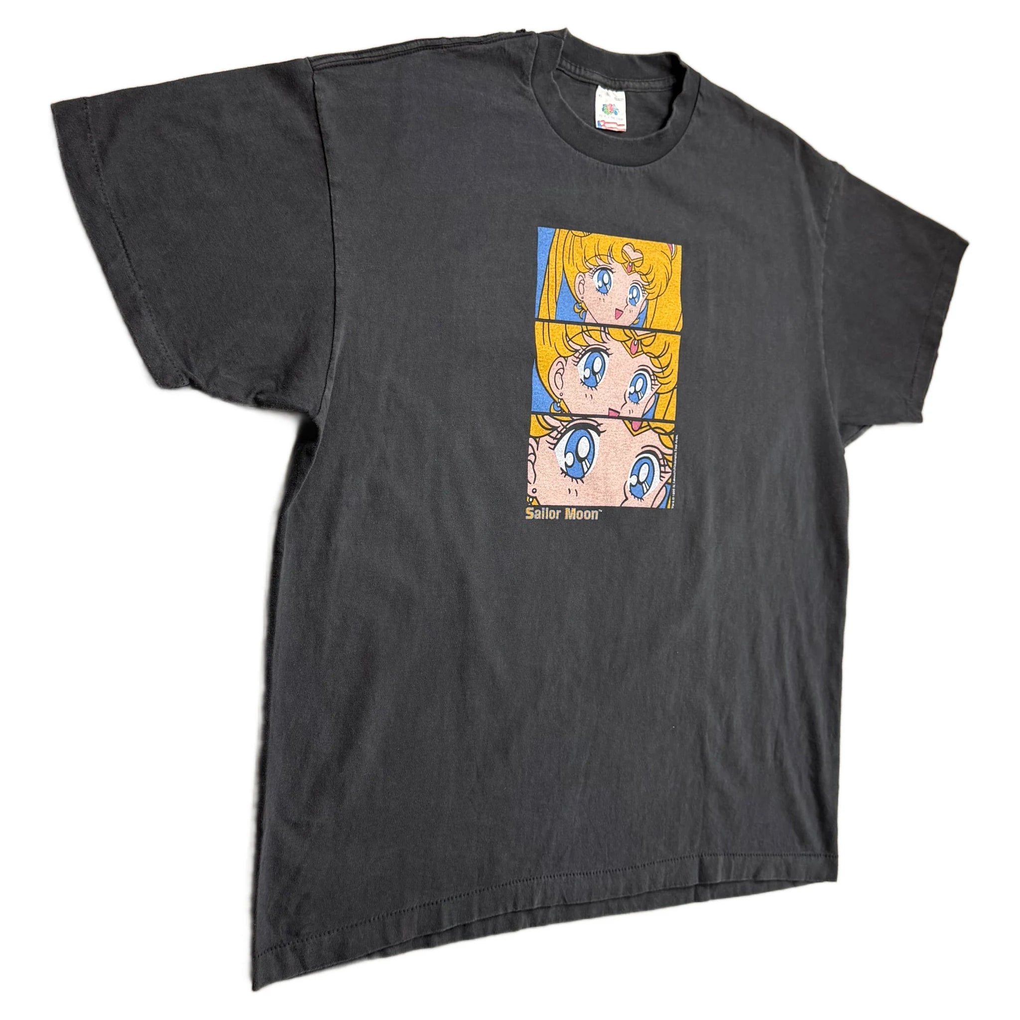 Vintage 1995 Sailor Moon T-Shirt - Black - XL