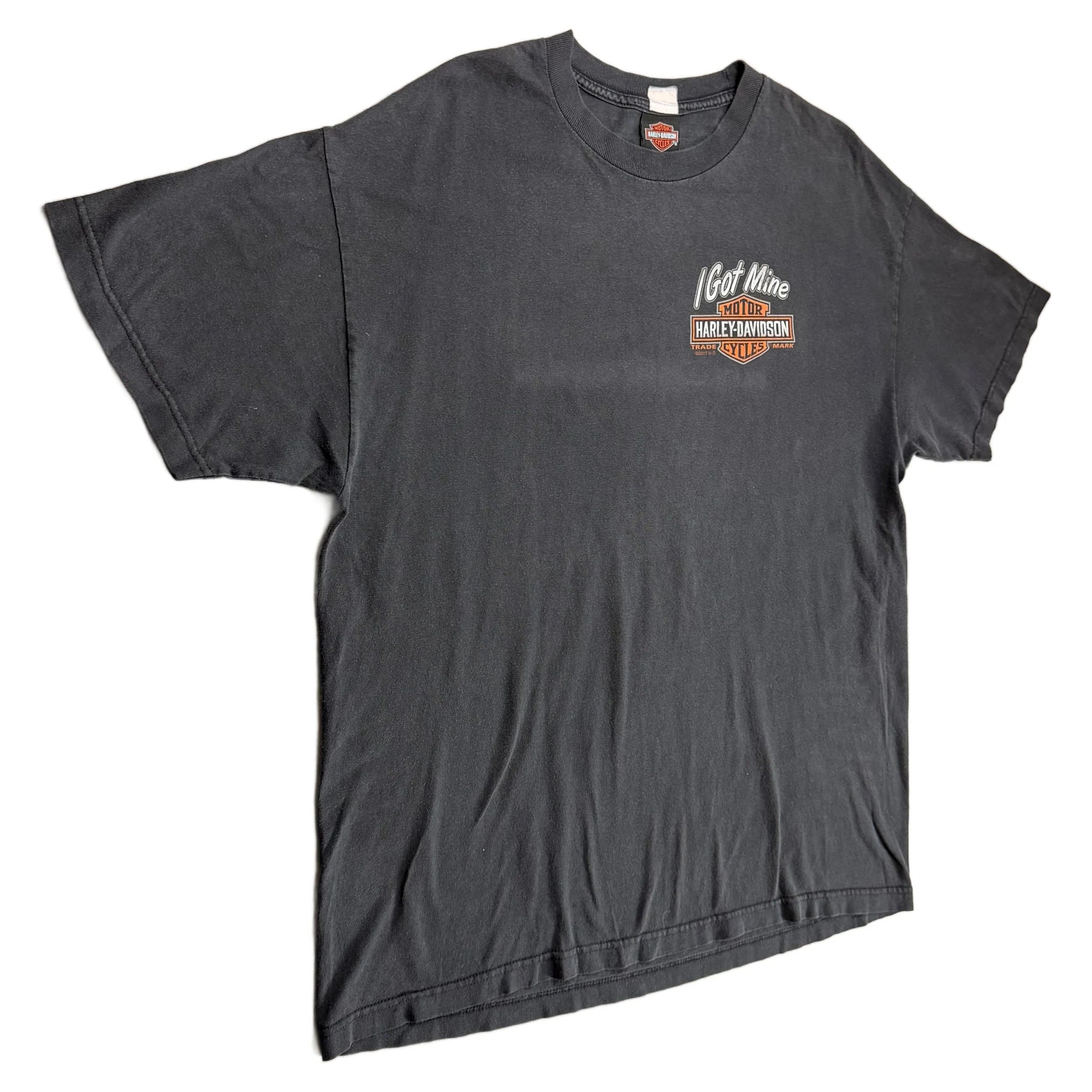 Vintage 2017 Harley Davidson T-Shirt - Black - XL