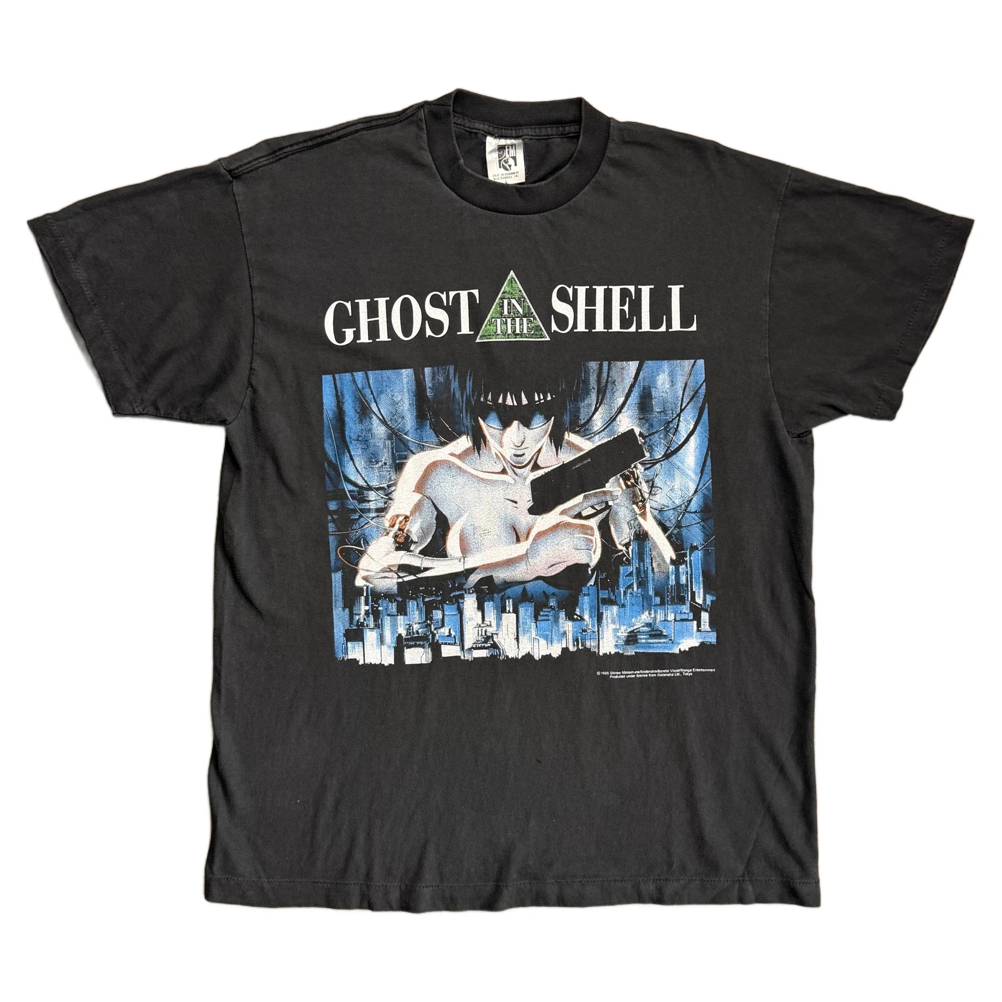 Vintage 1995 Ghost in the Shell T-Shirt - Black - L