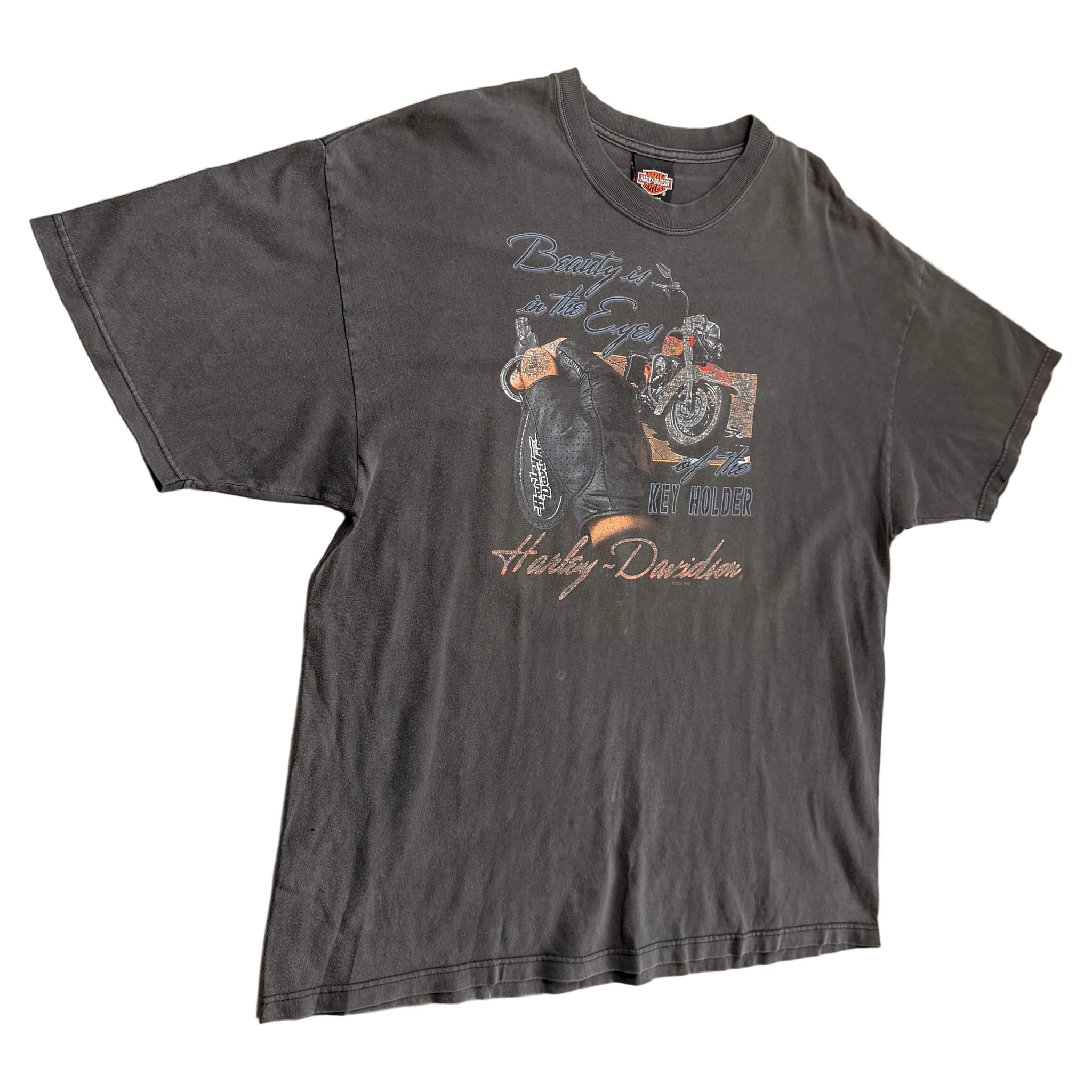 Vintage 2001 Harley Davidson T-Shirt - Grey - XL