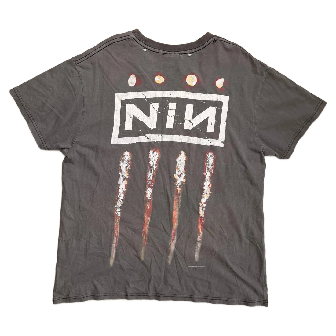 Vintage 1994 Nine Inch Nails T-Shirt - Grey - L