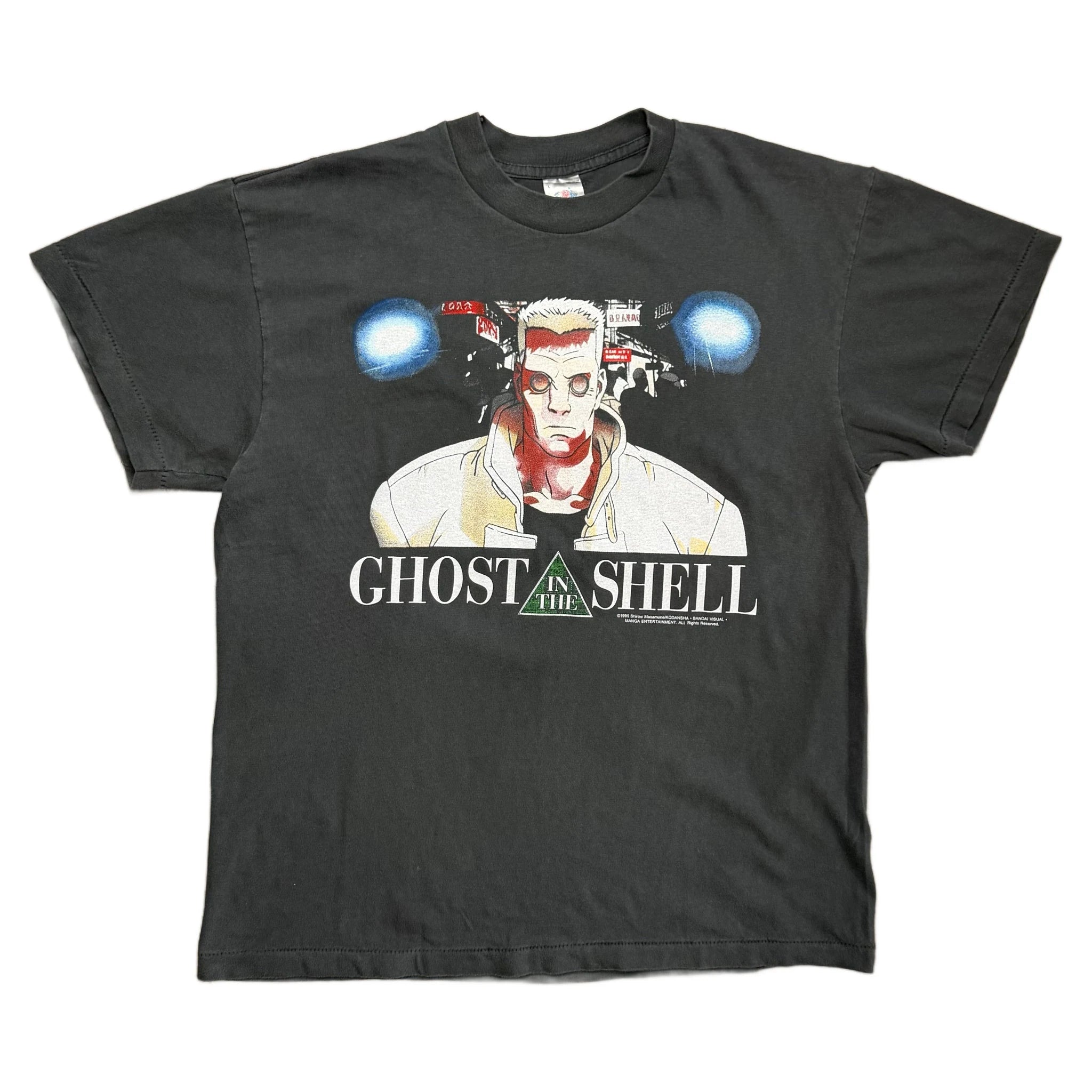 Vintage 1995 Ghost in the Shell T-Shirt - Black - L