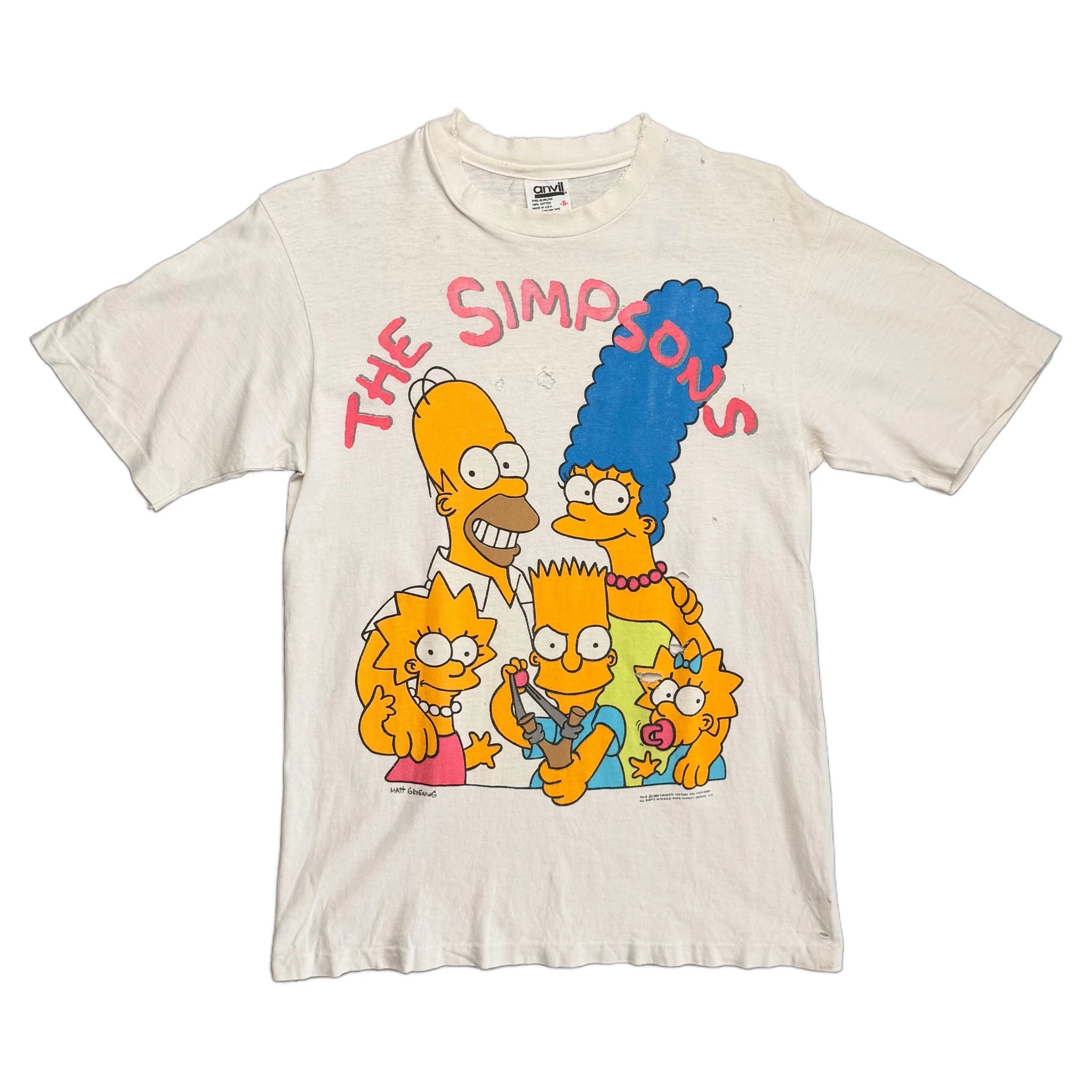 Vintage BAPE x The Simpsons T-Shirt - White - S