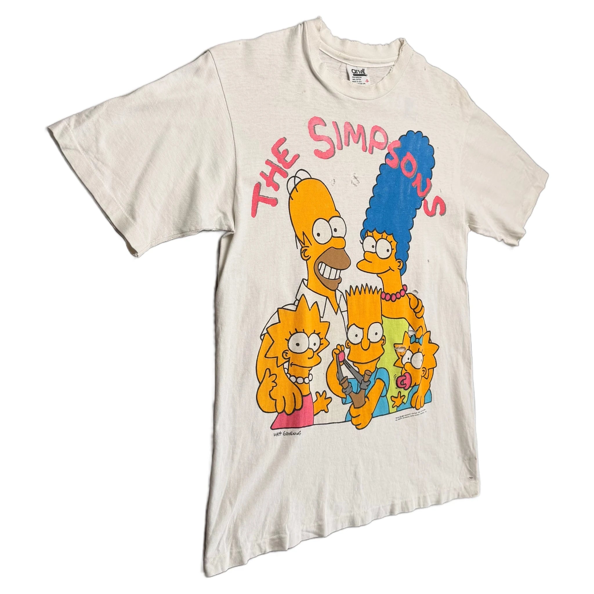 Vintage BAPE x The Simpsons T-Shirt - White - S