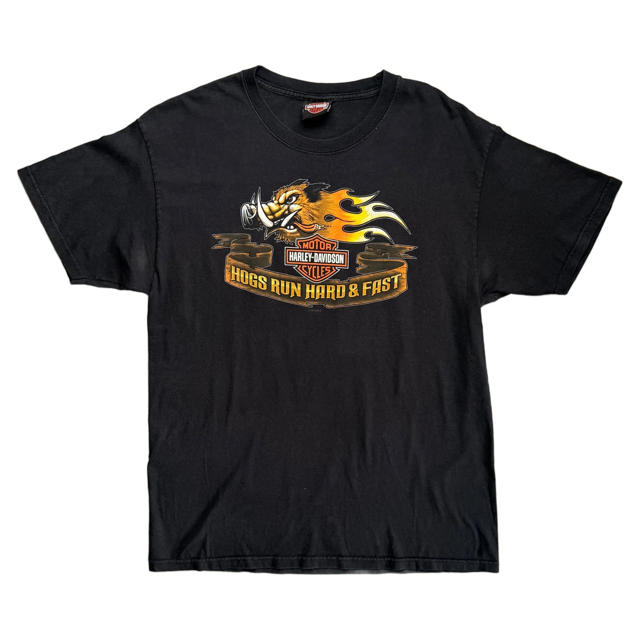 Vintage 2010 Harley Davidson T-Shirt - Black - L