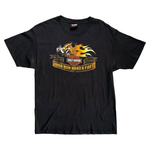 Vintage 2010 Harley Davidson T-Shirt - Black - L