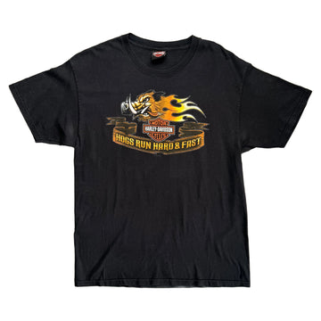 Vintage 2010 Harley Davidson T-Shirt - Black - L