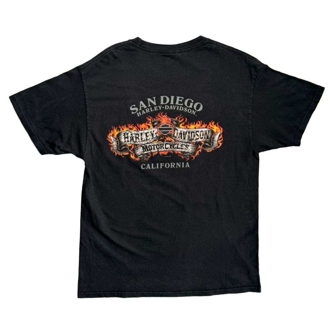 Vintage 2010 Harley Davidson T-Shirt - Black - L