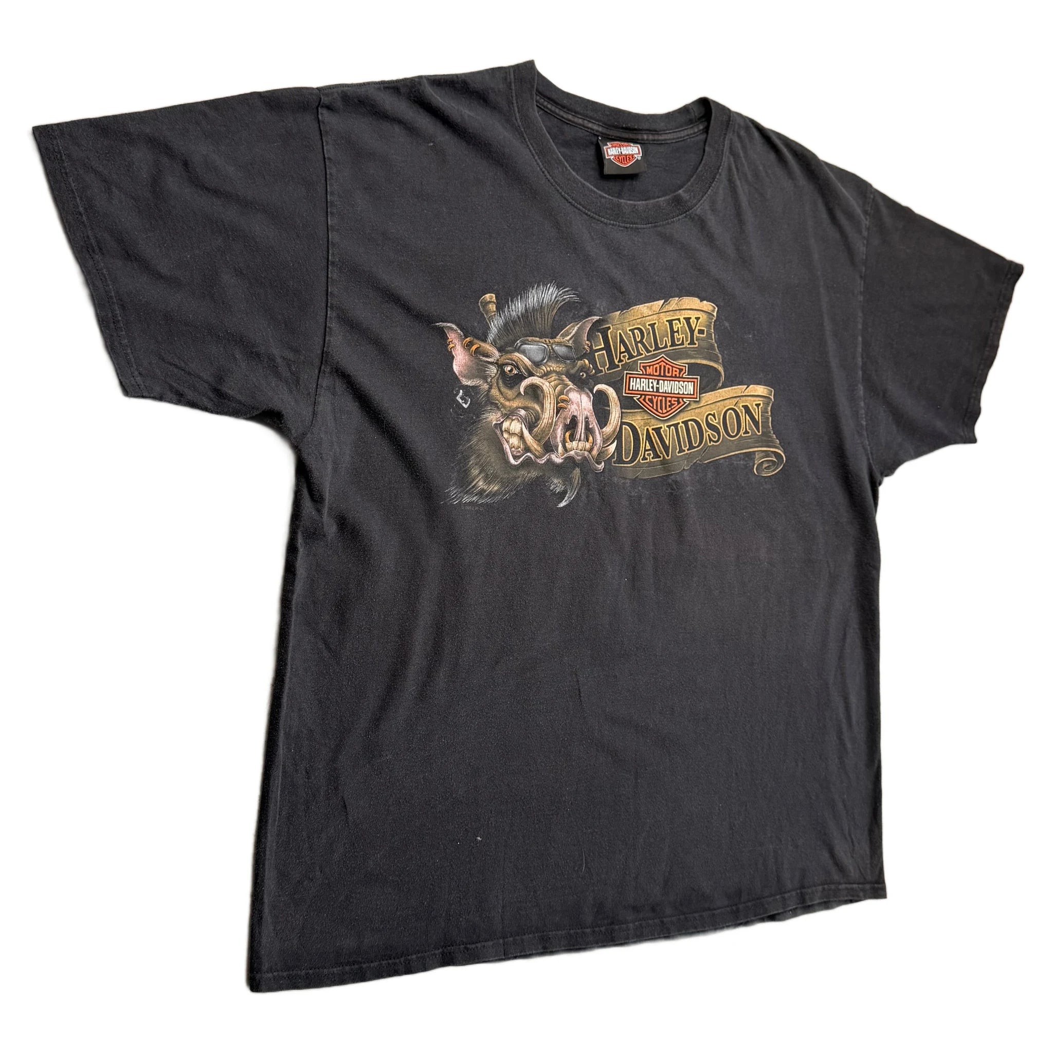 Vintage 2012 Harley Davidson T-Shirt - Black - XL