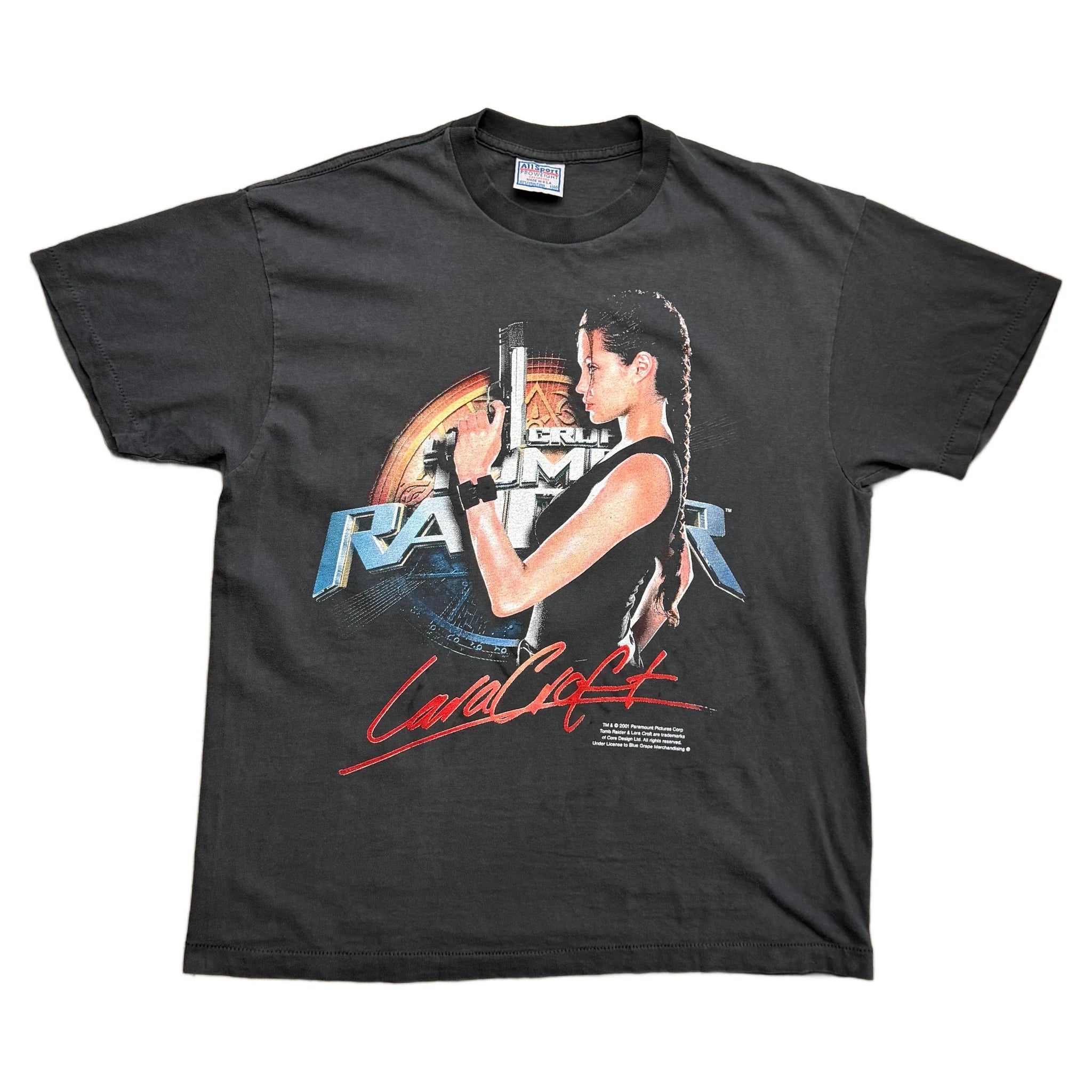 Vintage 2001 Lara Croft: Tomb Raider T-Shirt - Black - L