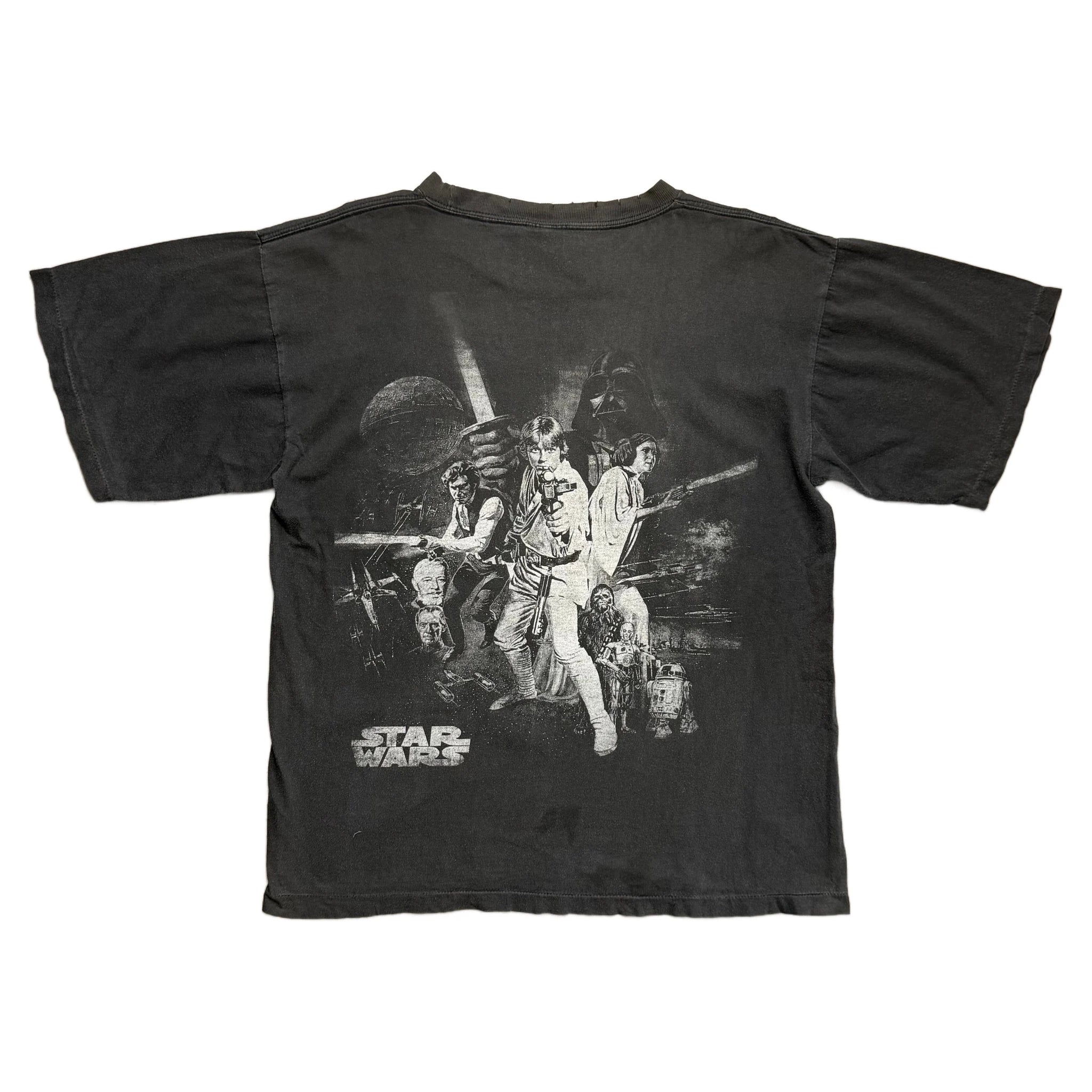 Vintage Star Wars T-Shirt - Black - L