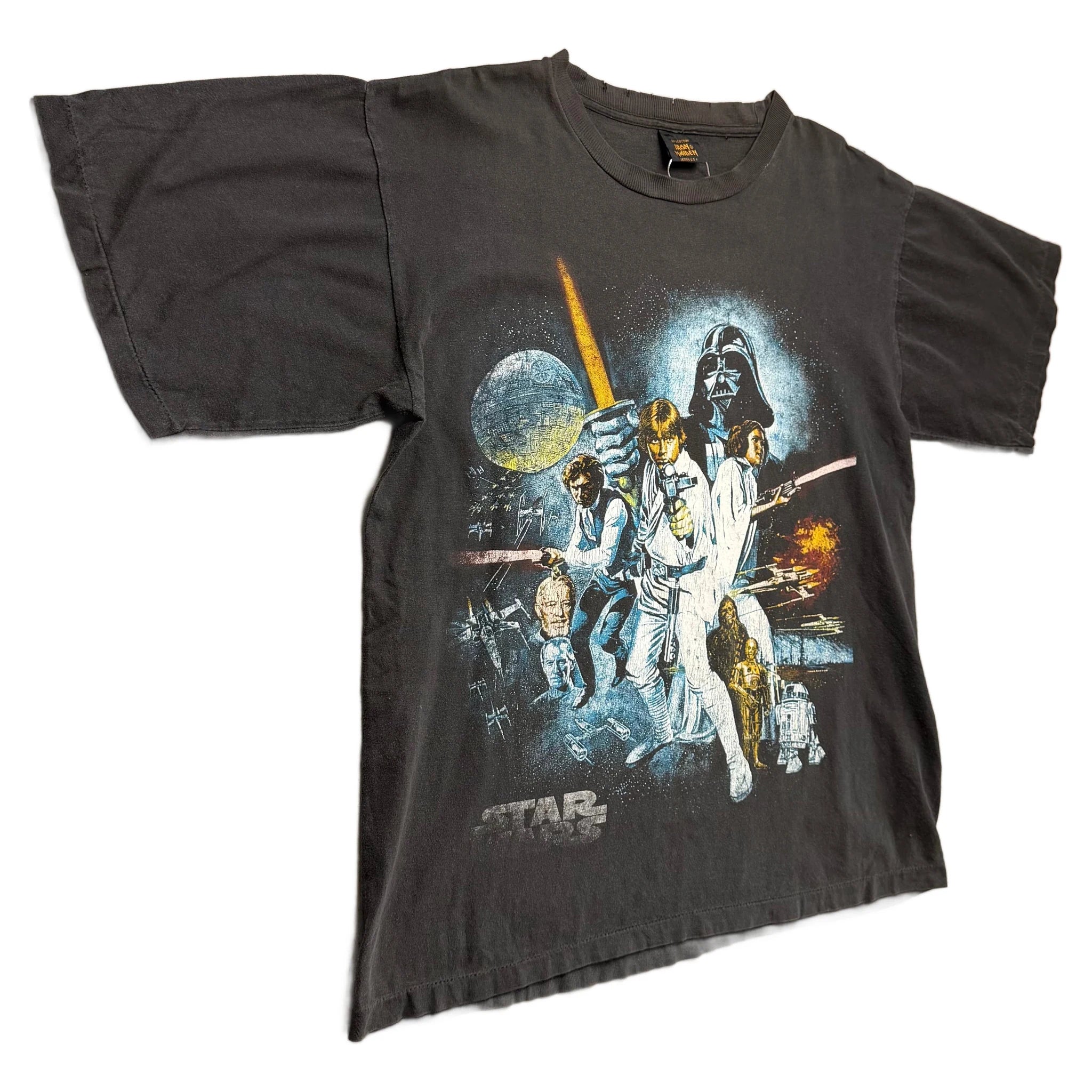 Vintage Star Wars T-Shirt - Black - L