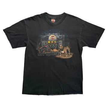 Vintage 2008 Harley Davidson T-Shirt - Black - L