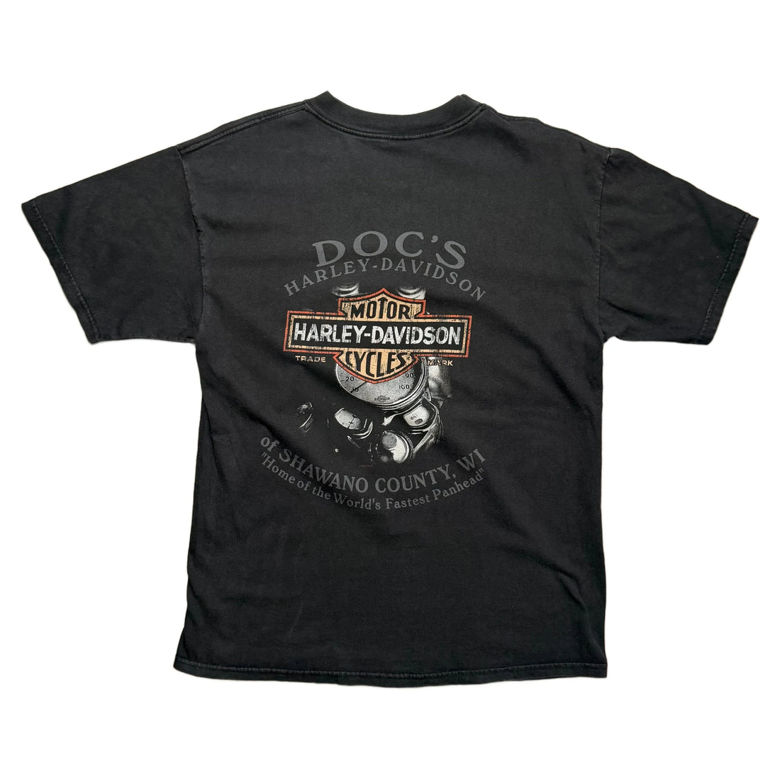 Vintage 2008 Harley Davidson T-Shirt - Black - L