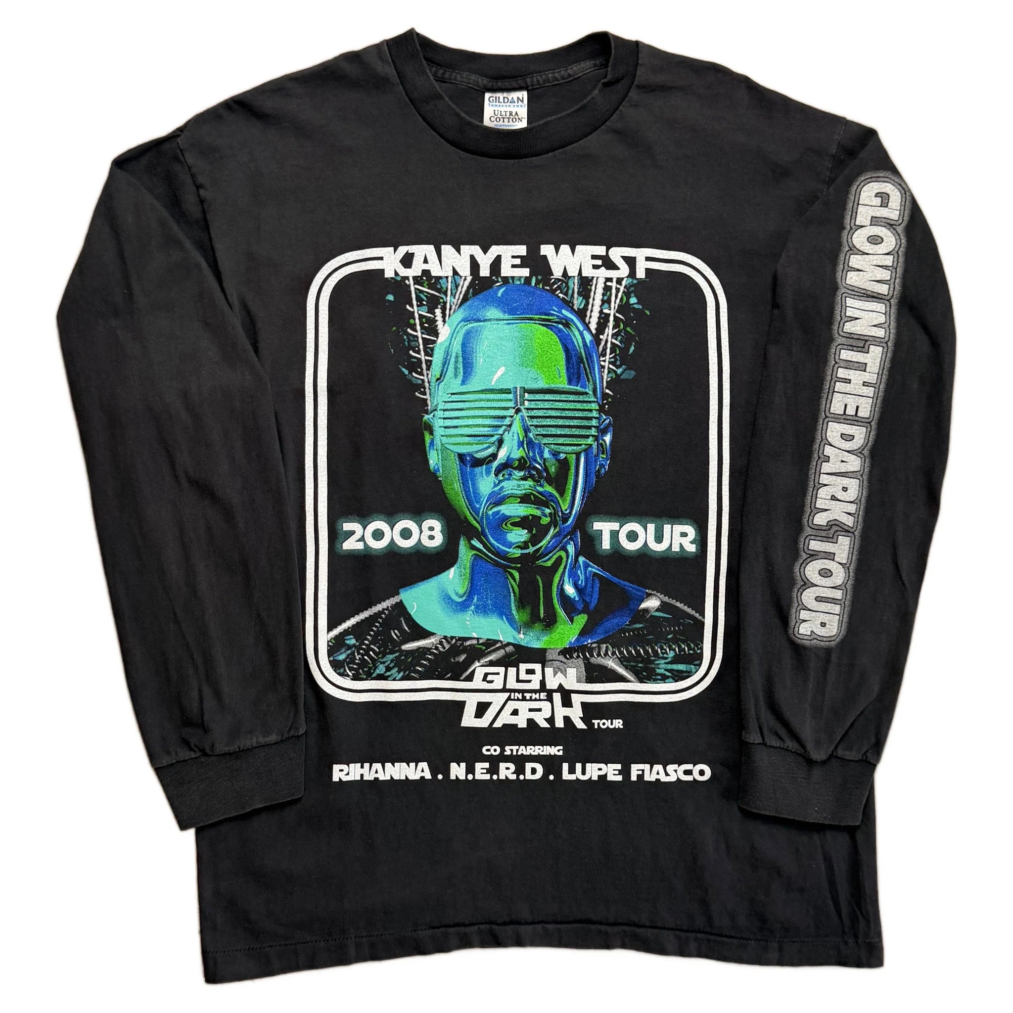 Vintage 2008 Kanye West T-Shirt - Black - L