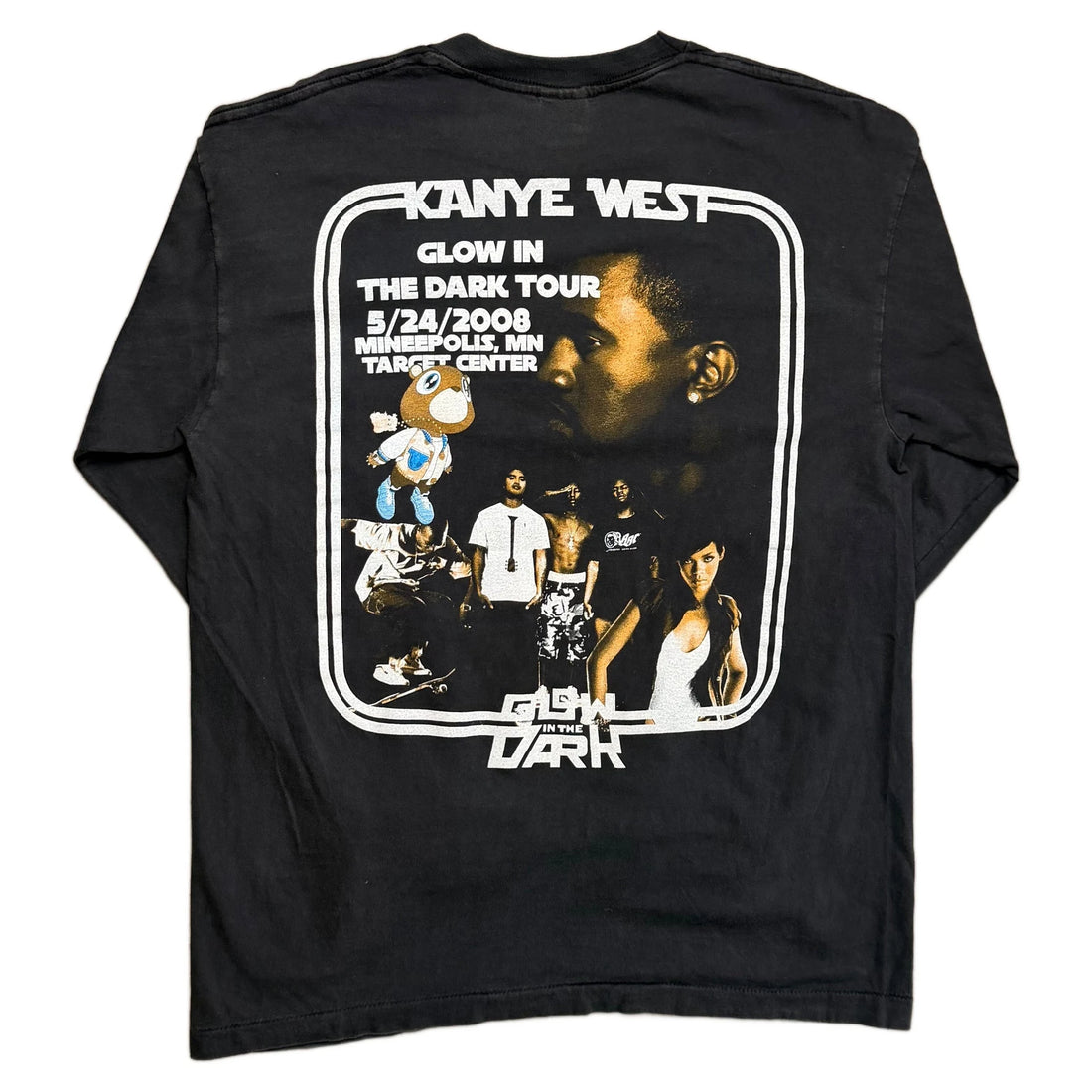 Vintage 2008 Kanye West T-Shirt - Black - L