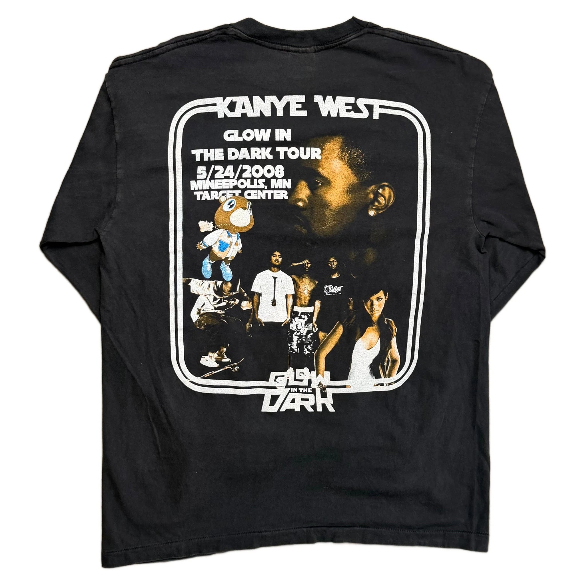 Vintage 2008 Kanye West T-Shirt - Black - L