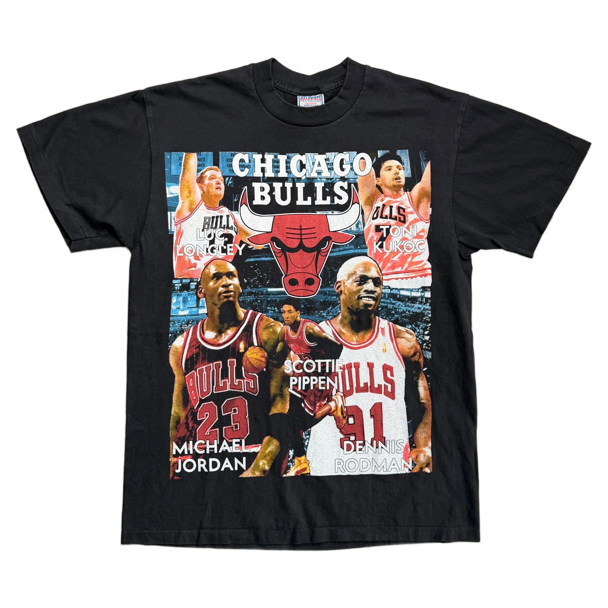 Vintage 1996 Chicago Bulls T-Shirt - Black - L