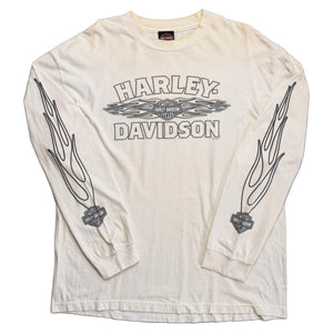 Vintage 2011 Harley Davidson T-Shirt - Cream - XL
