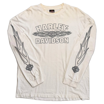 Vintage 2011 Harley Davidson T-Shirt - Cream - XL