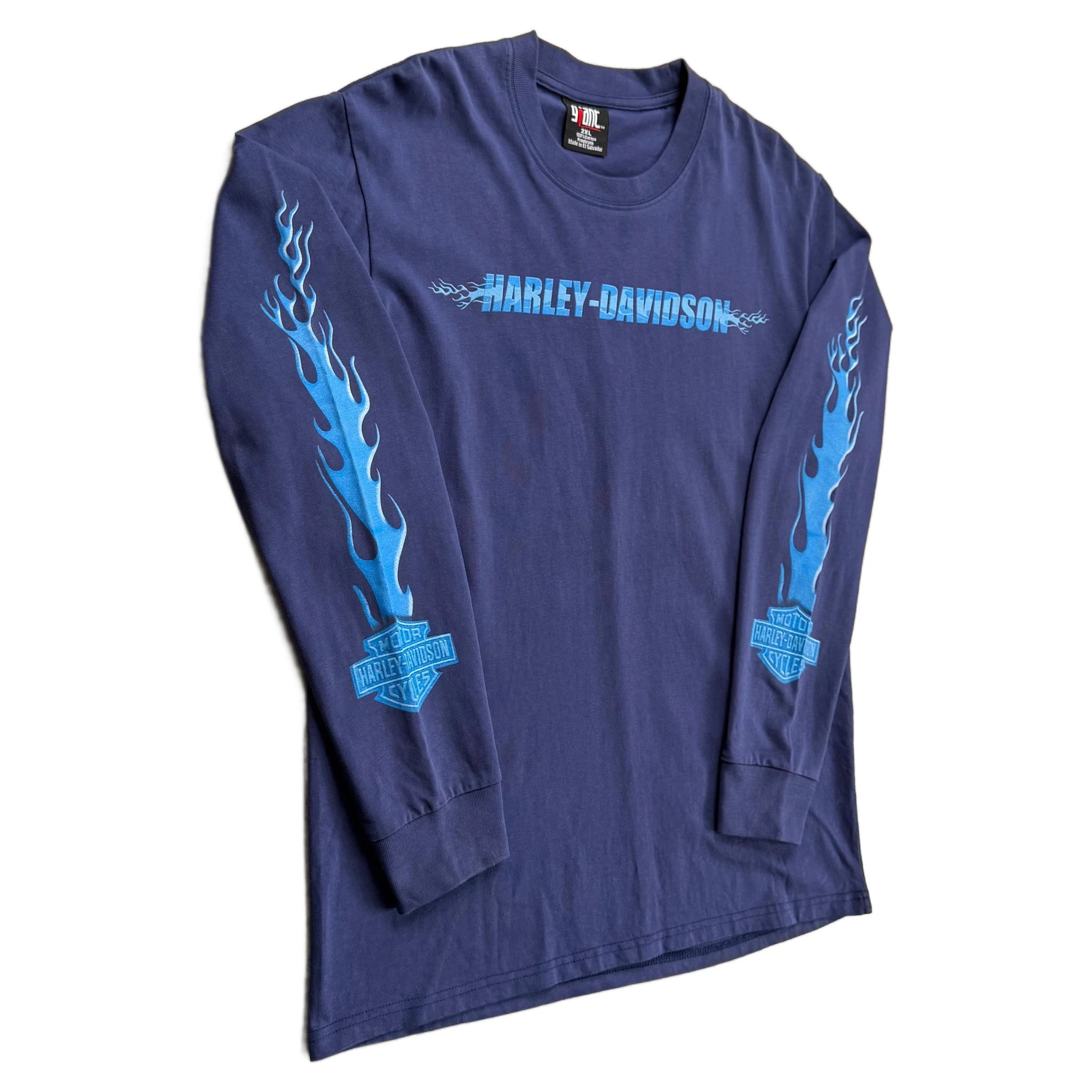 Harley Davidson T-Shirt - Navy Blue - XXL