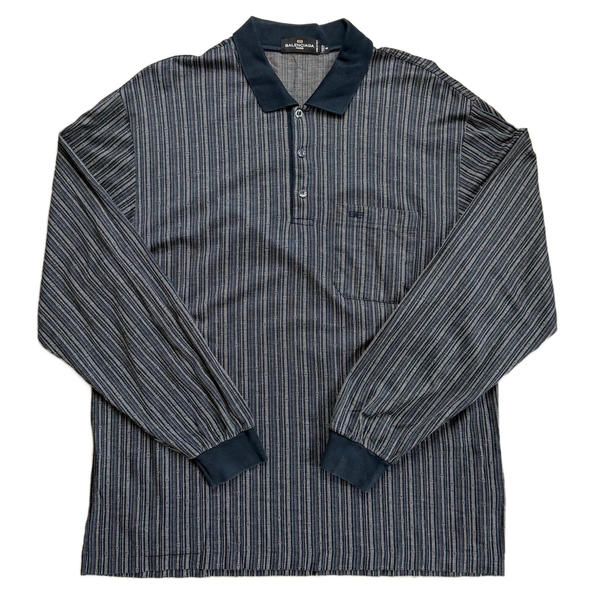Balenciaga Polo - Navy Blue - L
