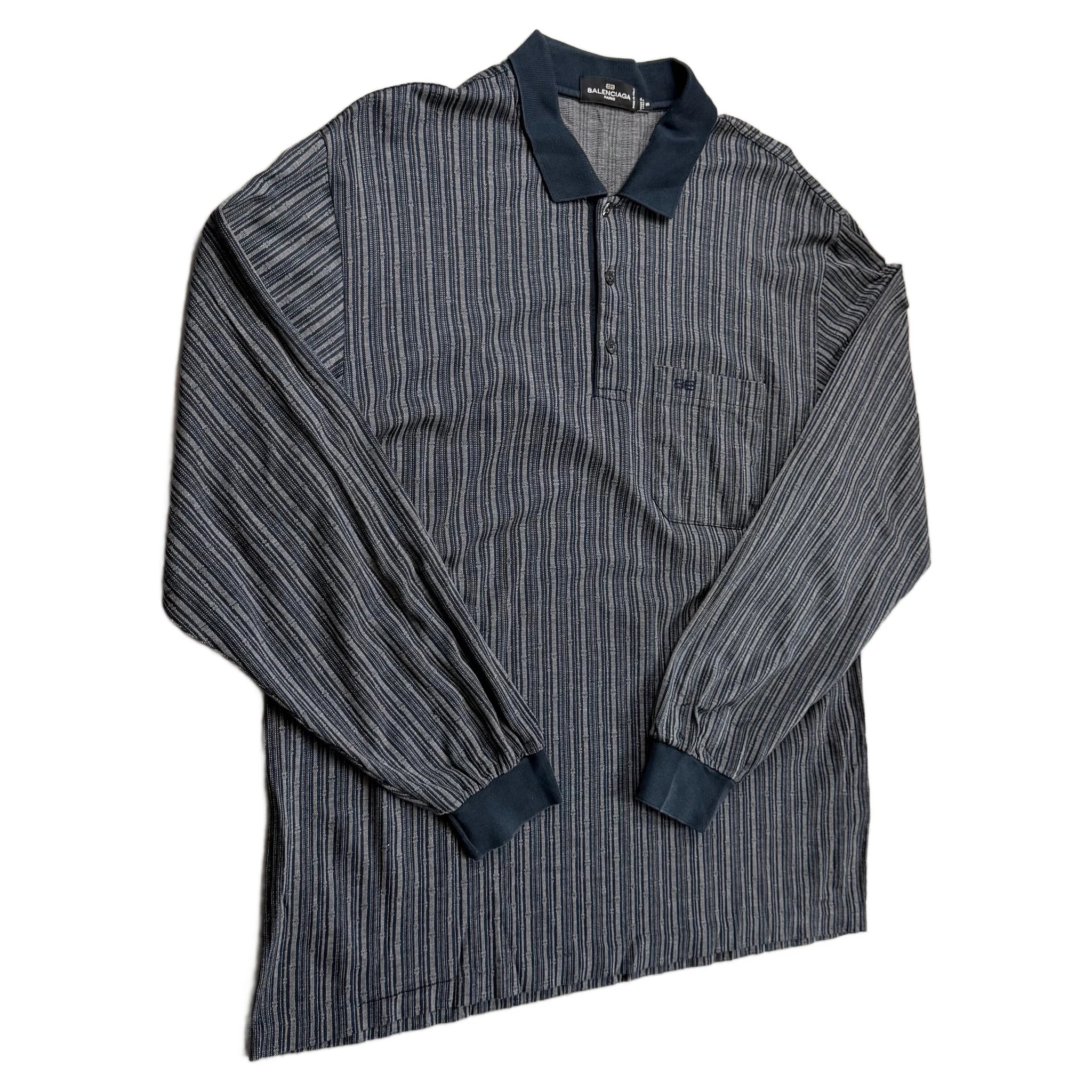 Balenciaga Polo - Navy Blue - L