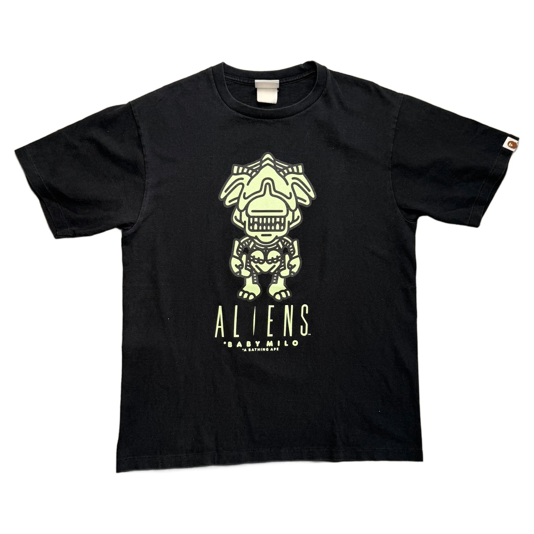 BAPE x Aliens T-Shirt - Black - L