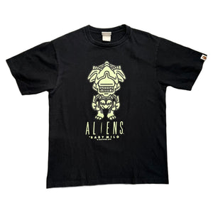 BAPE x Aliens T-Shirt - Black - L
