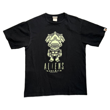 BAPE x Aliens T-Shirt - Black - L