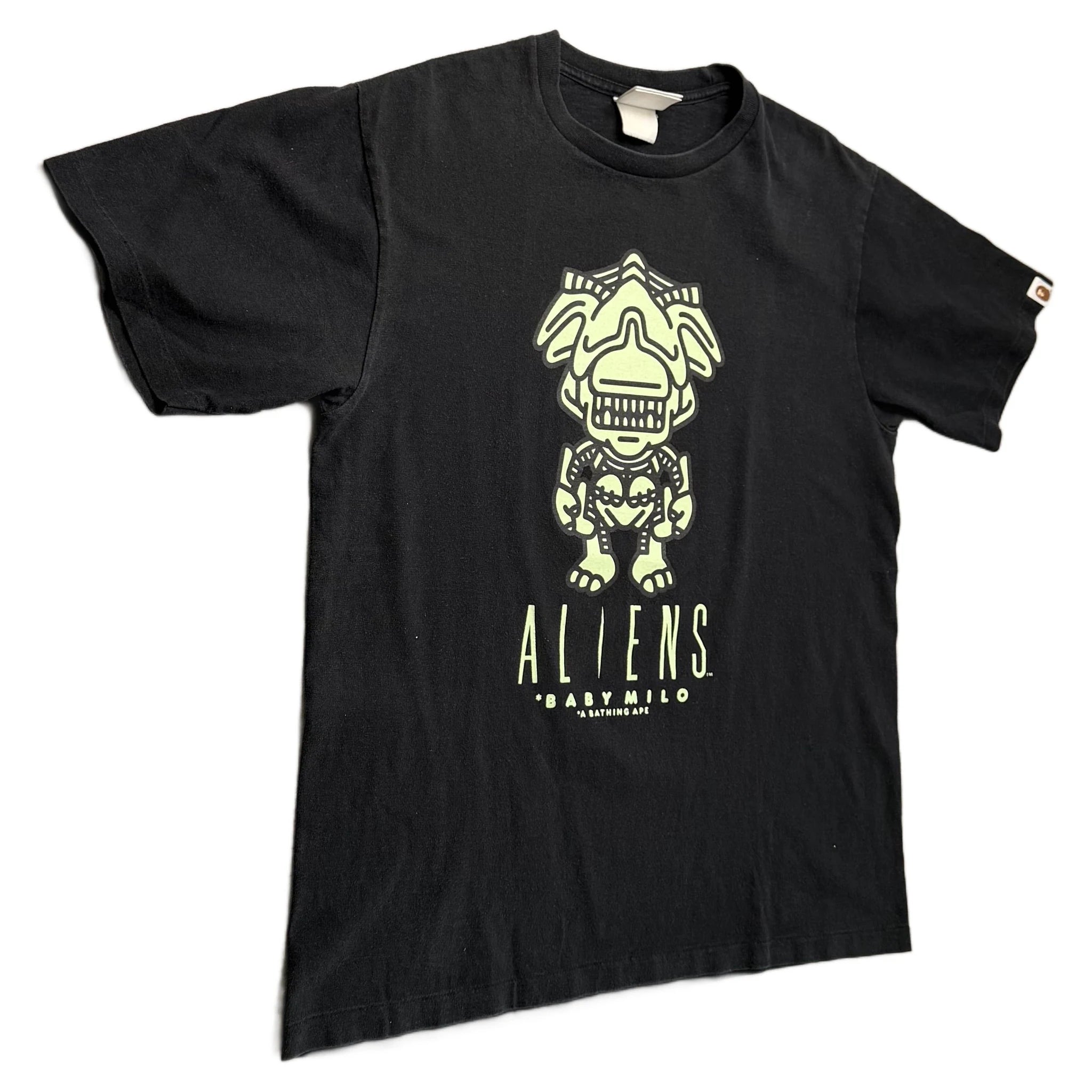 BAPE x Aliens T-Shirt - Black - L
