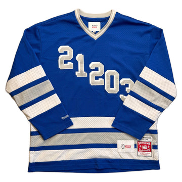 Supreme x Mitchell & Ness Jacket - Blue - XL