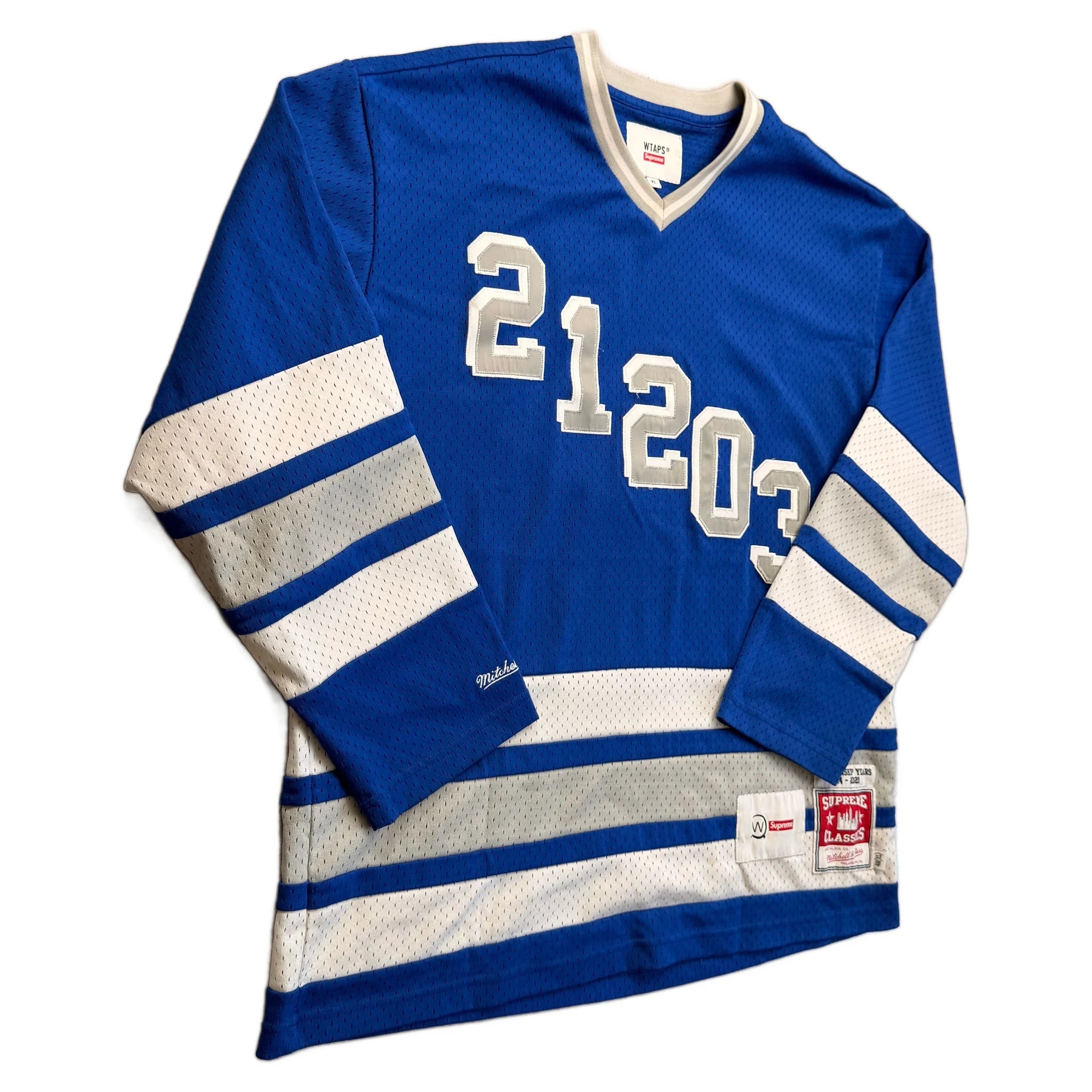 Supreme x Mitchell & Ness Jacket - Blue - XL