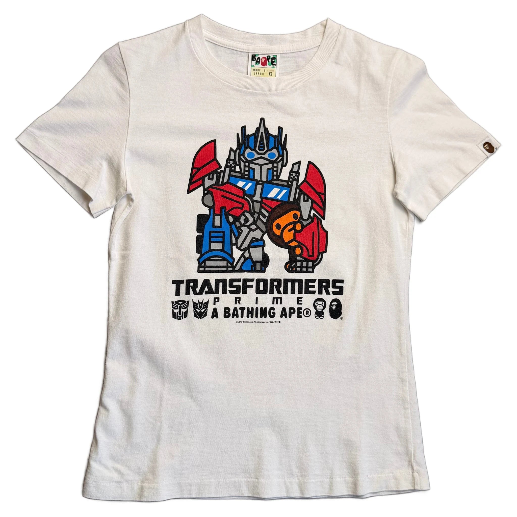 BAPE x Transformers T-Shirt - White - XS