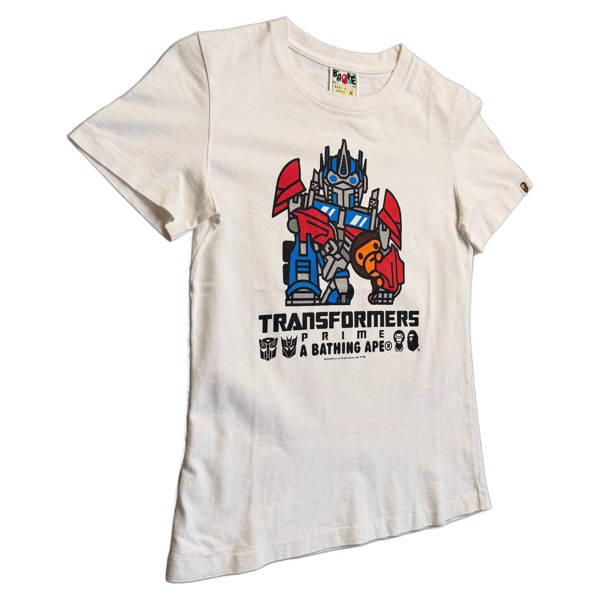BAPE x Transformers T-Shirt - White - XS