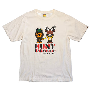 A Bathing Ape (BAPE) T-Shirt - Cream - L