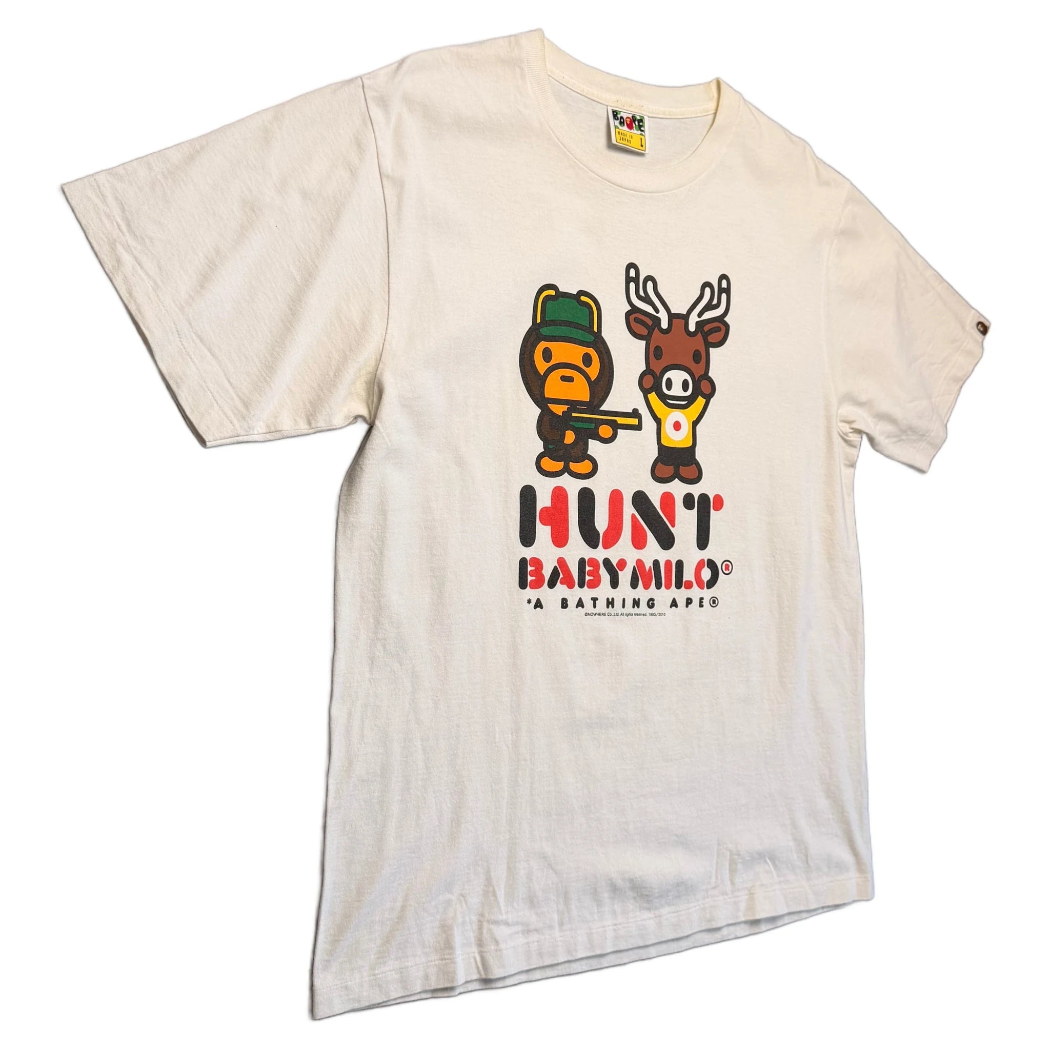 A Bathing Ape (BAPE) T-Shirt - Cream - L