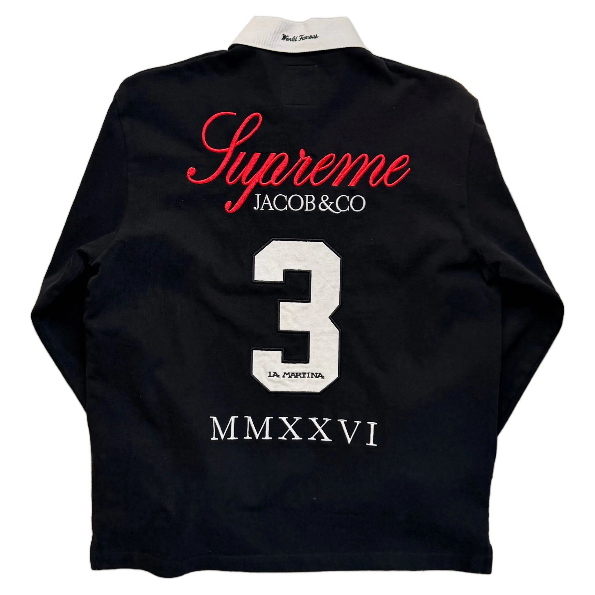 Supreme x Jacob & Co Polo - Black - L