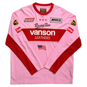 Supreme x Vanson T-Shirt - Pink - L