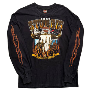 Vintage 2007 Harley Davidson T-Shirt - Black - L