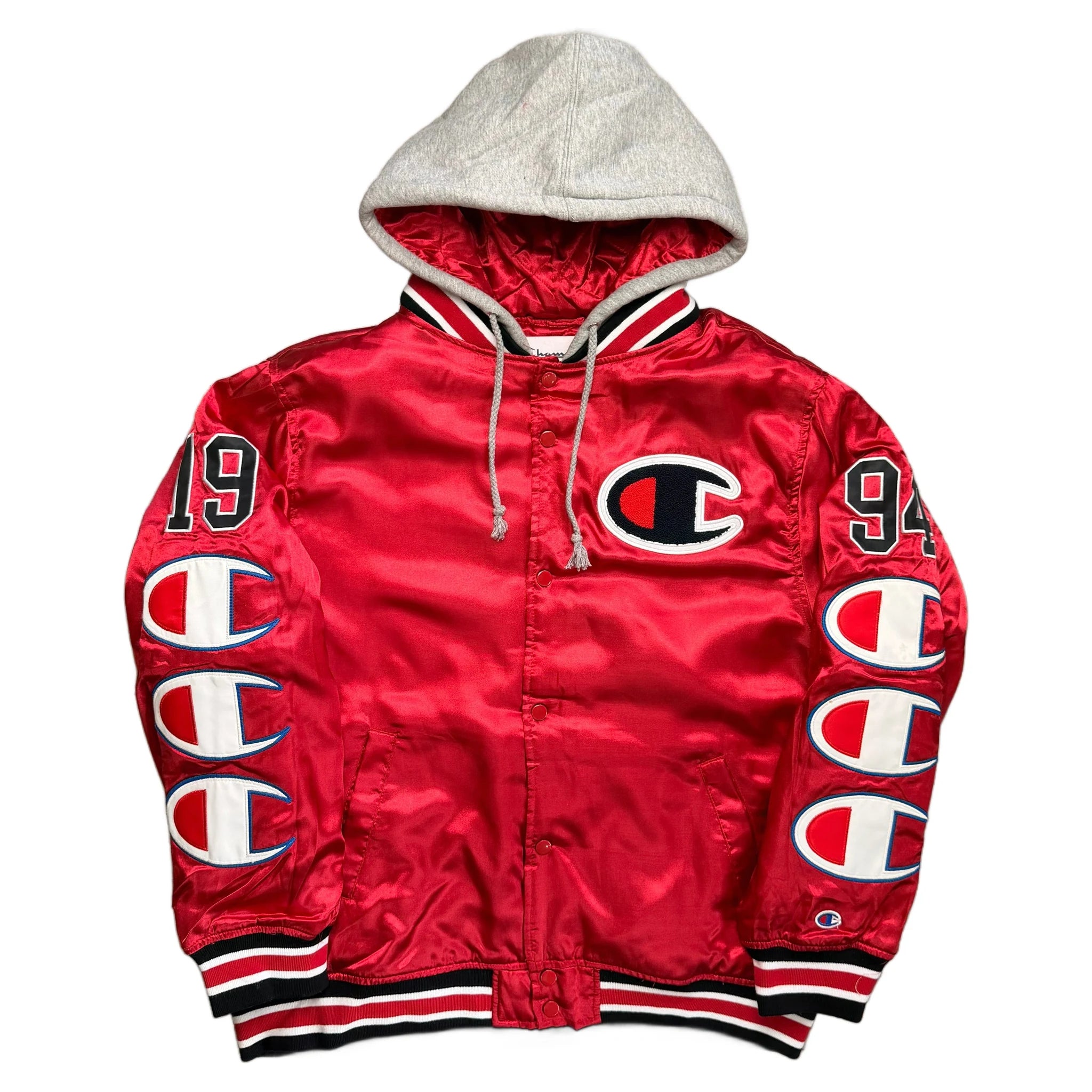 Supreme x Champion Varsity Jacket - Red - L