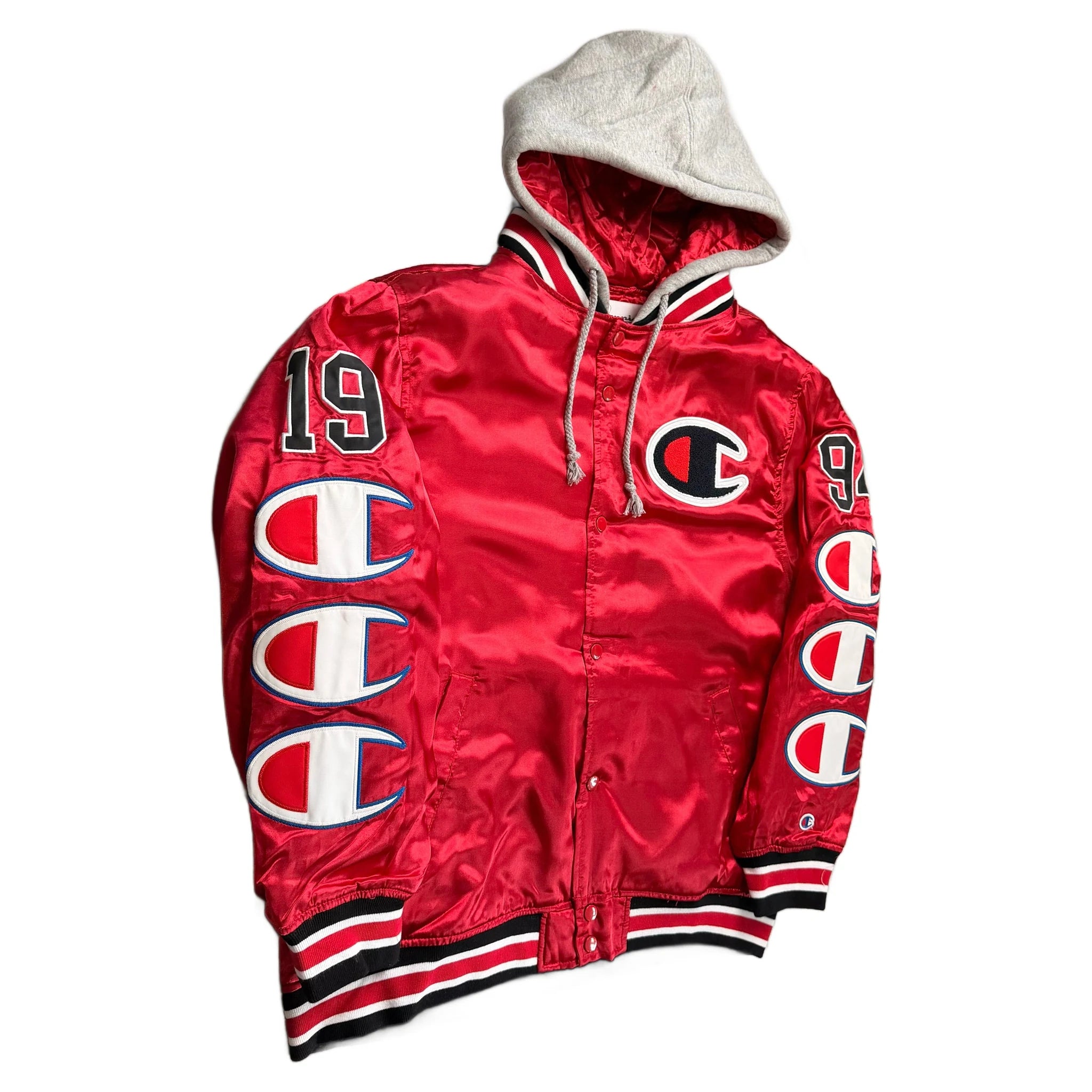 Supreme x Champion Varsity Jacket - Red - L