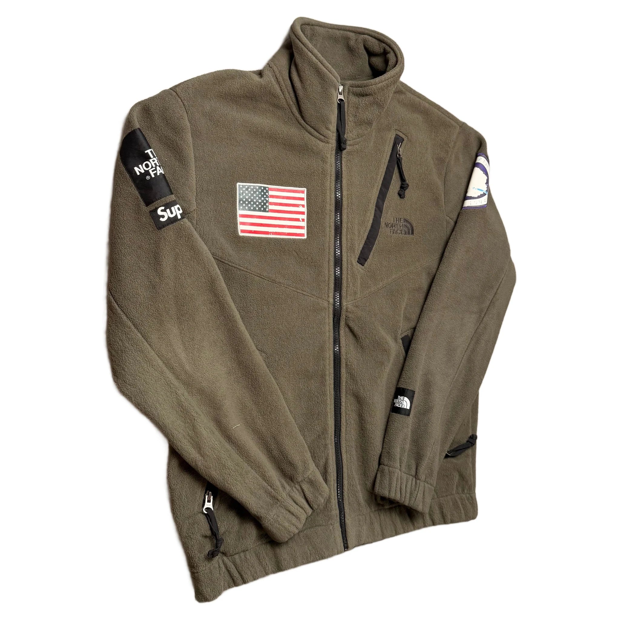 Supreme x The North Face Fleece - Green - S