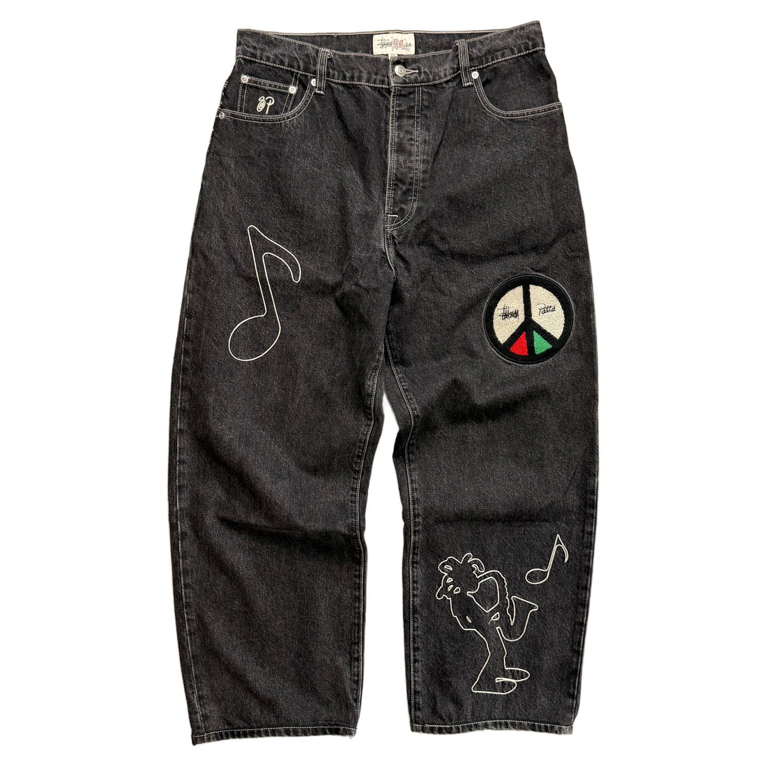 Stussy x Patta Jeans - Black - 32