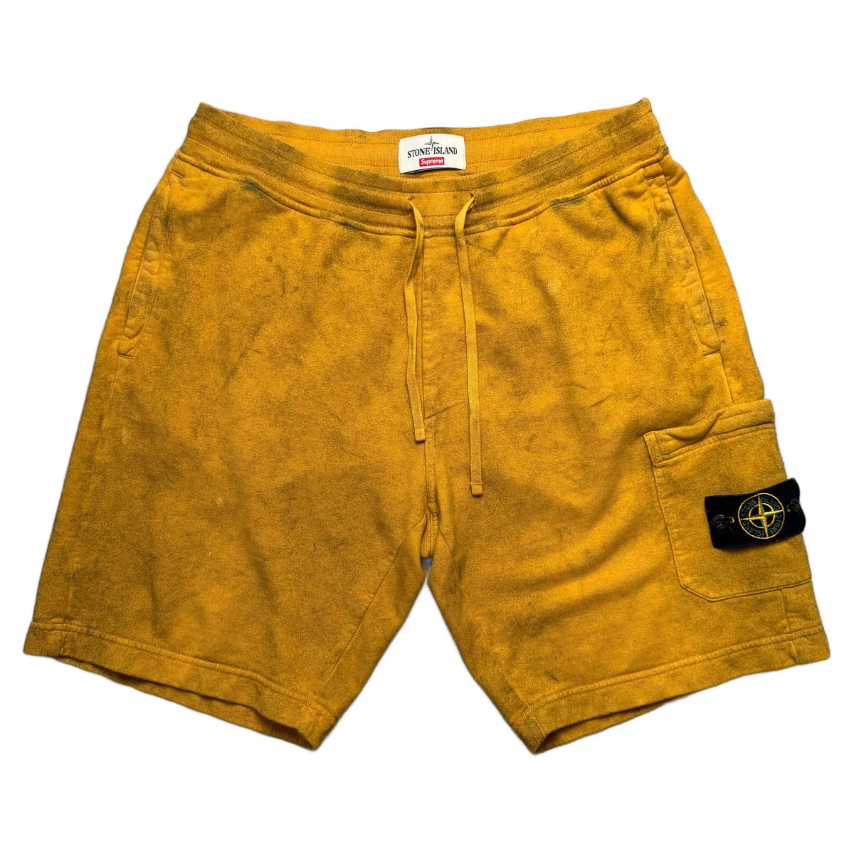 Supreme x Stone Island Shorts - Yellow - L