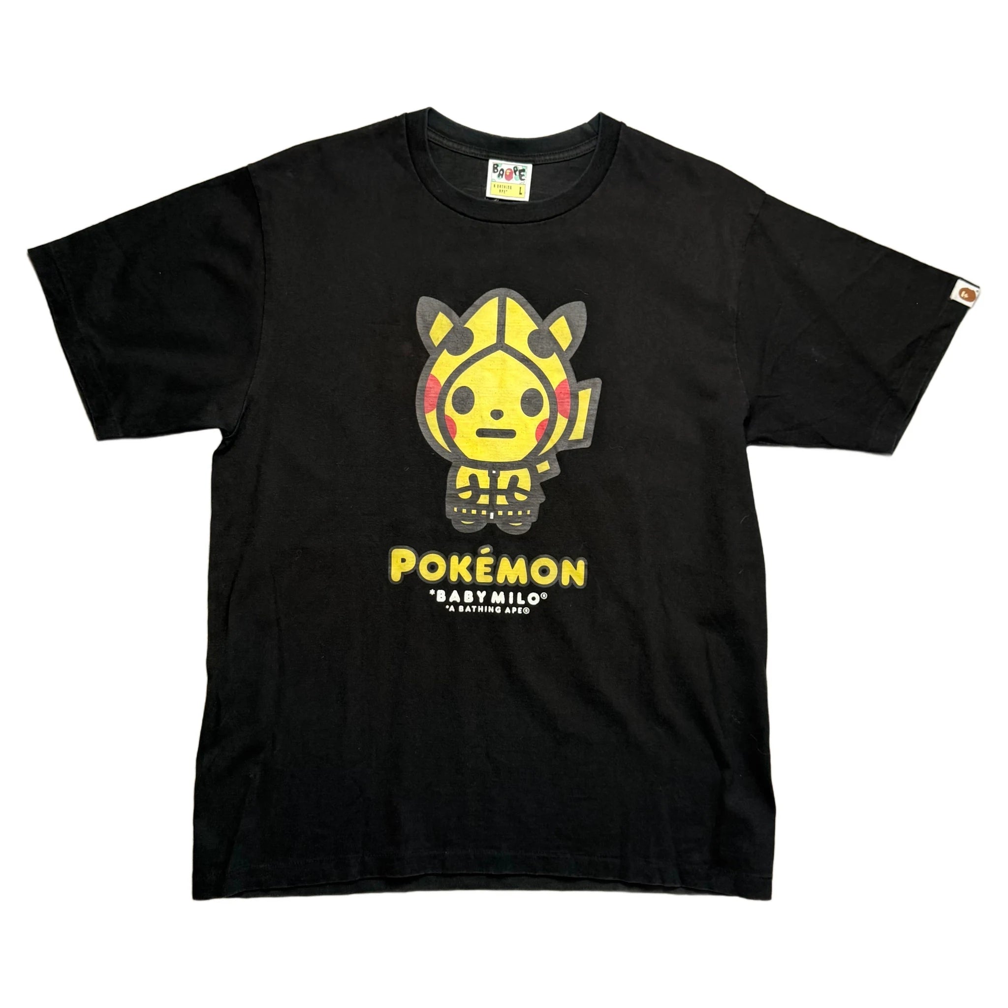 BAPE x Pokemon T-Shirt - Black - L
