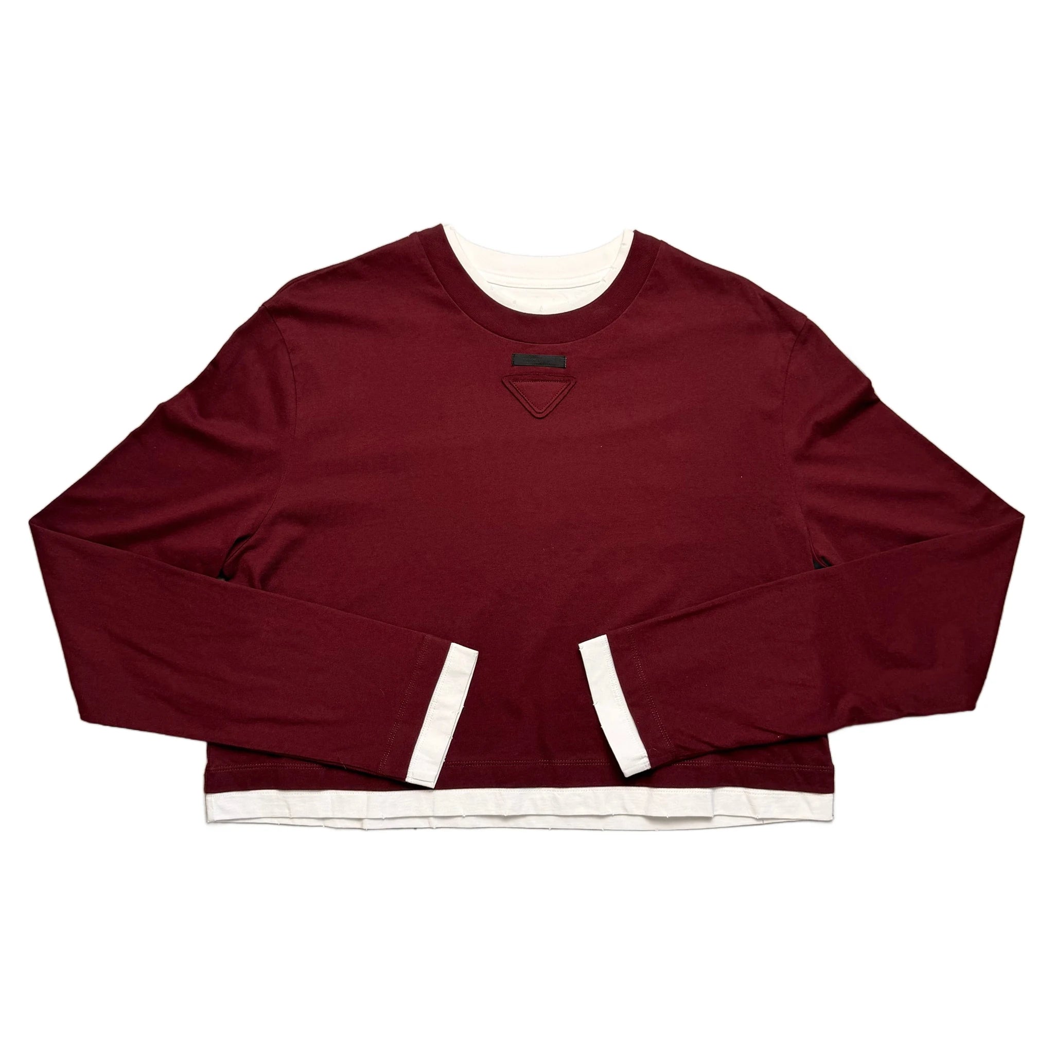 Prada T-Shirt - Burgundy - S