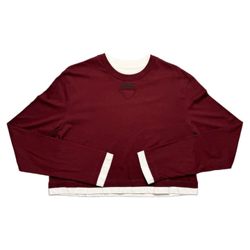 Prada T-Shirt - Burgundy - S