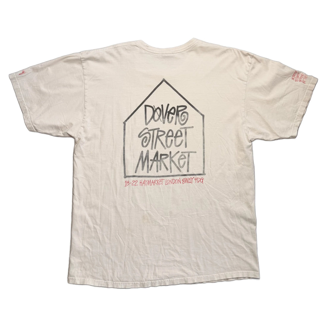 Stussy x Dover Street Market T-Shirt - Cream - XL